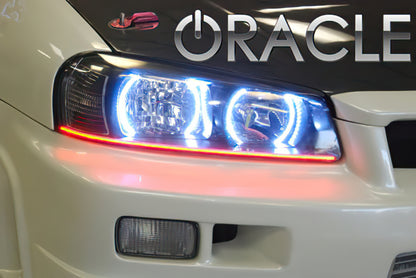 Oracle 98-01 Nissan Skyline LED Headlight Halo Kit - Blue