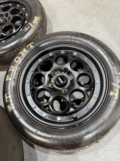 Tsm Used Parts Collection - VMS Wheels Front & Rear W/Mickey Thompson Tires