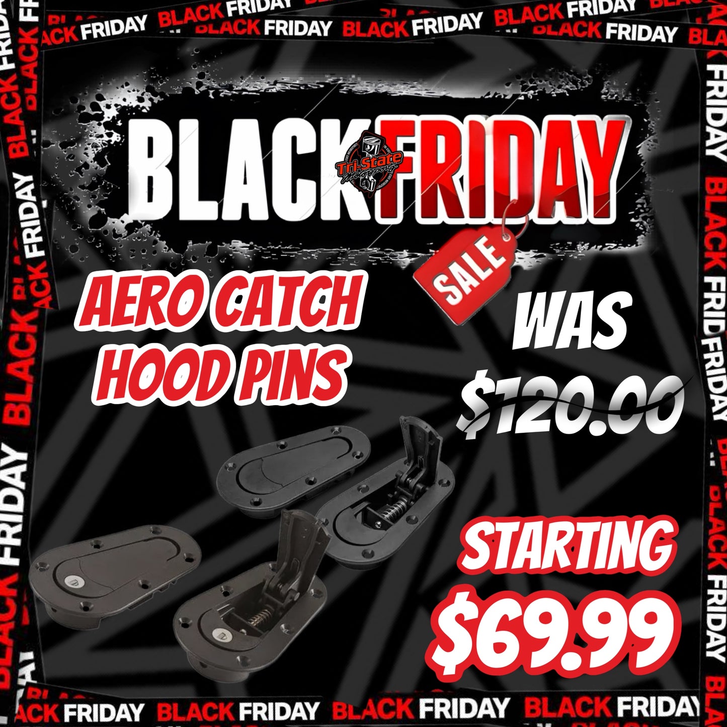 Black Friday Sale - AeroCatch Hood Pins