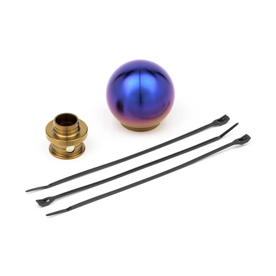 Acuity - POCO-Ti Low Profile Shift Knob in Burnt Titanium Finish (M10x1.5)