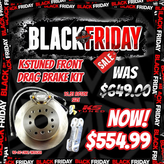 Black Friday Sale - Kstuned Front Drag Brake Kit 92-00 Civic/Integra