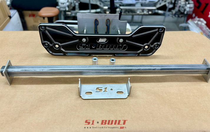 S1 Built - Billet Aluminum Rear Diff Mount Kit - RSX/EP3/EM2/ES/ in Black Anodize