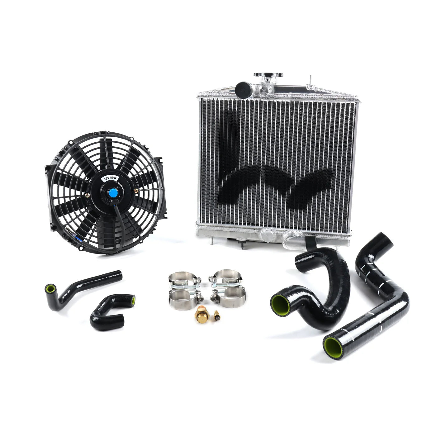 Hybrid Racing - K-Swap Cooling Package Half-Size Rad (EK Civic K20Z3/K24)