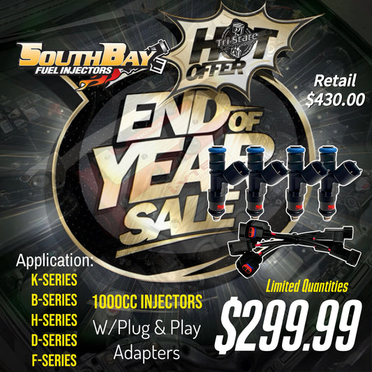 SouthBay Fuel Injectors - 1000cc Injectors (Choice of B/D/F/H and K-Series)