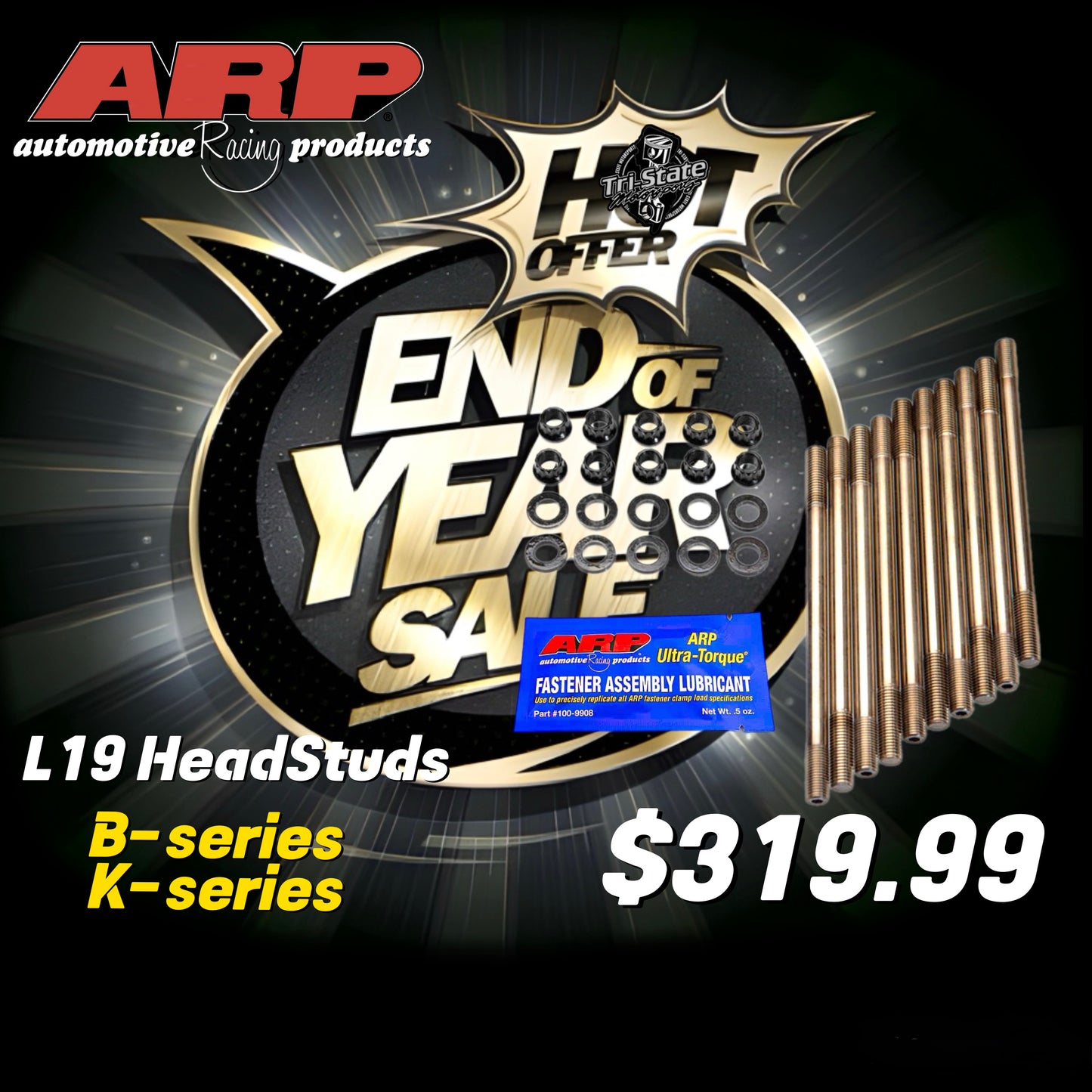 End of Year Sale - L19 Headstuds B-Series & K-Series