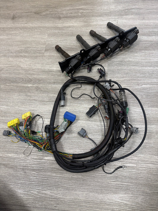 Tsm Used Parts Collection - Custom B-series Engine Harness W/ Coil On Plug Kit and Harness