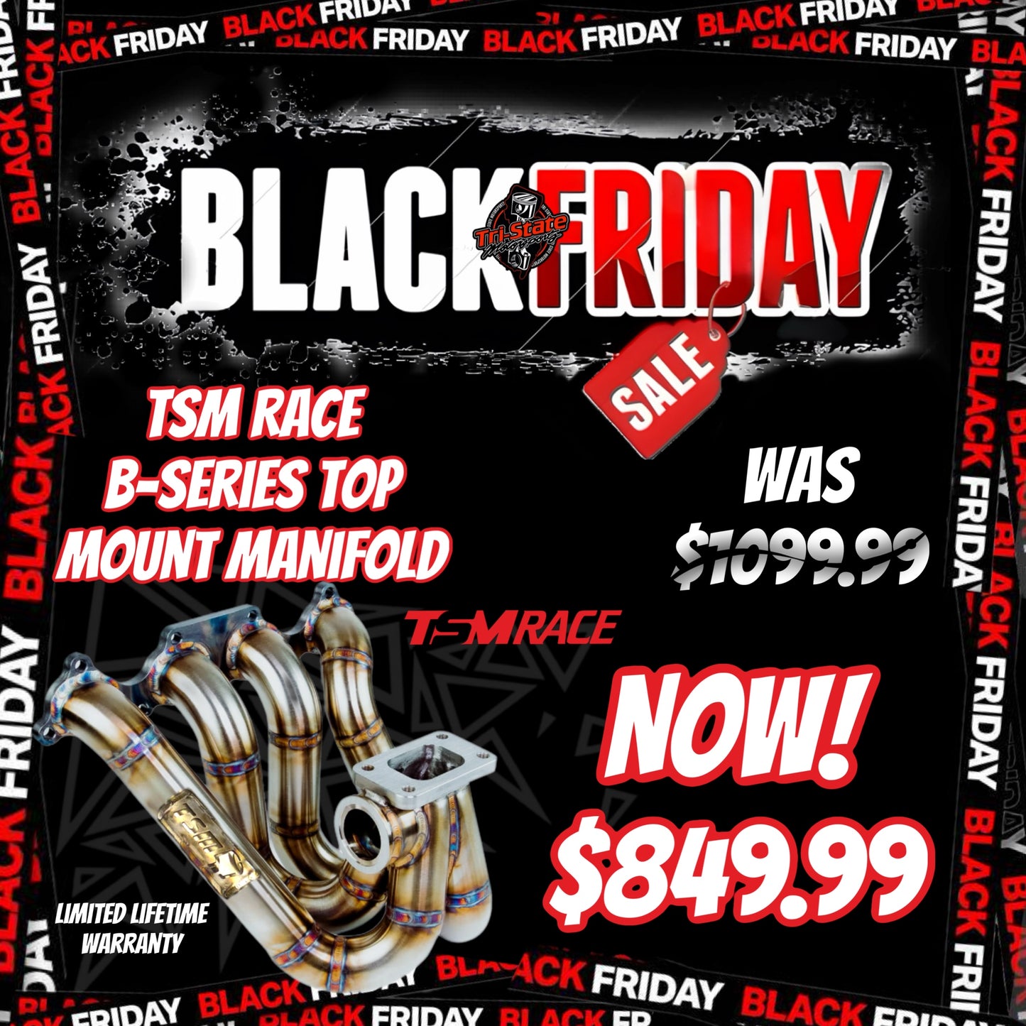 TSM Race - B-Series Topmount Manifold