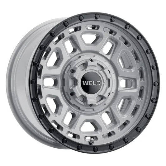 Weld Off-Road Crux 17x9in / 6x135 BP / ET 0 / 106.1mm Bore - Gloss Armor Gray / Satin Black Wheel