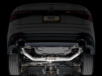 AWE Tuning 22-25 Volkswagen Jetta GLI Track Edition Exhaust - Diamond Black Tips