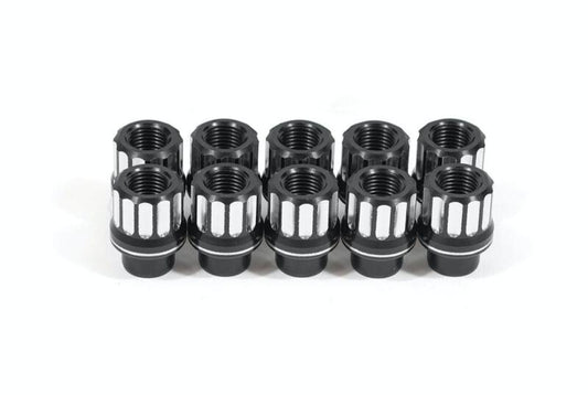 BMR 10-24 Chevrolet Camaro 5th/6th Gen Lug Nut Kit 14mm x 1.50 RH Shank 12-pt Alum Set of 10