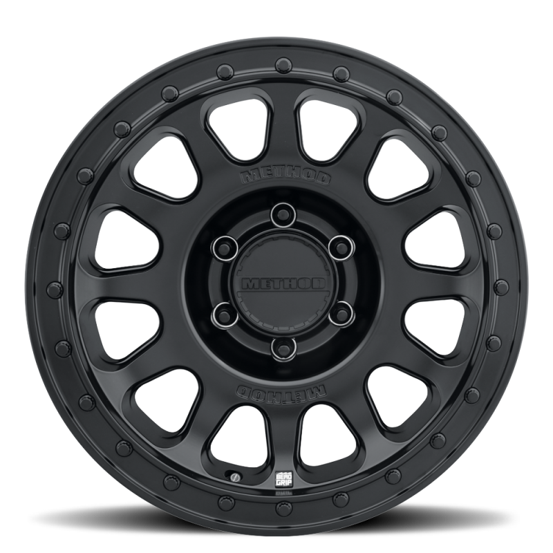 Method MR709 HD Bead Grip 17x 8.5in / ET0 / 6x135 BP / 87mm Bore - Black Wheel