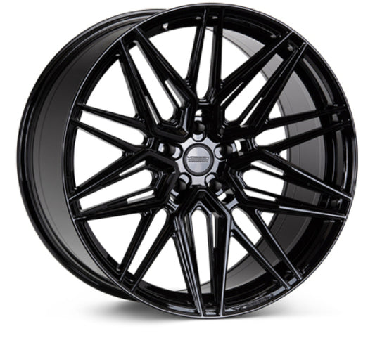 Vossen HF-7 24x10 - 5x114.3 - ET22 - Deep Face - 70.6 - Gloss Black Wheel