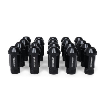 BLOX Racing Street Series Forged Lug Nuts - Black 12 x 1.5mm - Set of 20 (New Design)