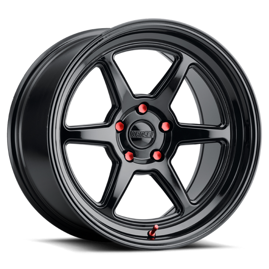 Kansei K14B Roku 18x10.5in / 5x114.3 BP / 12mm Offset / 73.1mm Bore - Gloss Black Wheel