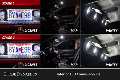 Diode Dynamics 17-20 d F-150 Raptor Interior LED Kit Cool White Stage 1