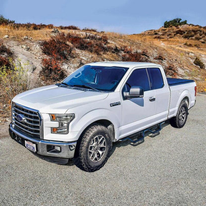 Westin 15-26/17-26 Ford F-150/F-250/F-350/F-450 SuperCab Outlaw Drop Nerf Step Bars Tex Black
