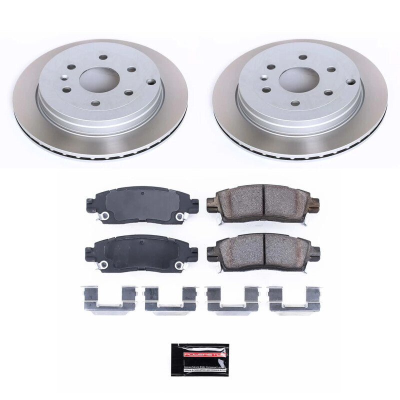 Power Stop 07-10 Saturn Outlook Rear Semi-Coated Rotor Kit