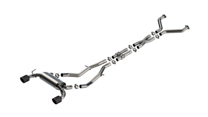 Borla 23-24 Nissan Z 2.5in S-Type Cat Back Exhaust 4.5in Tip - Carbon Fiber Black Anodized