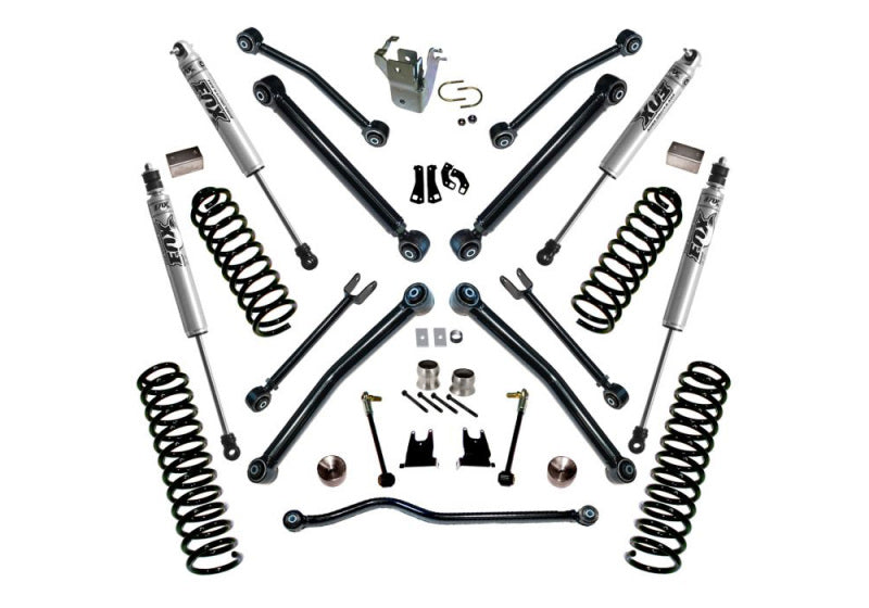 Superlift 07-18 Jeep Wrangler JK 2 Door 4in Lift Kit w/ Reflex Control Arms & Fox Shocks