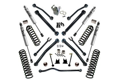 Superlift 07-18 Jeep Wrangler JK 2 Door 4in Lift Kit w/ Reflex Control Arms & Fox Shocks