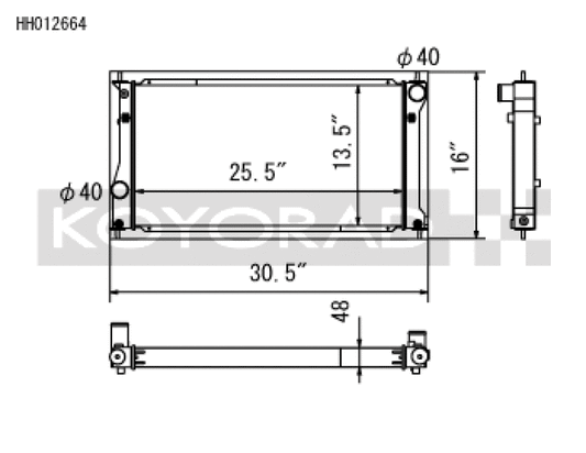 Koyo 2022+ Toyota GR86 and Subaru BRZ Competition All-Aluminum Radiator