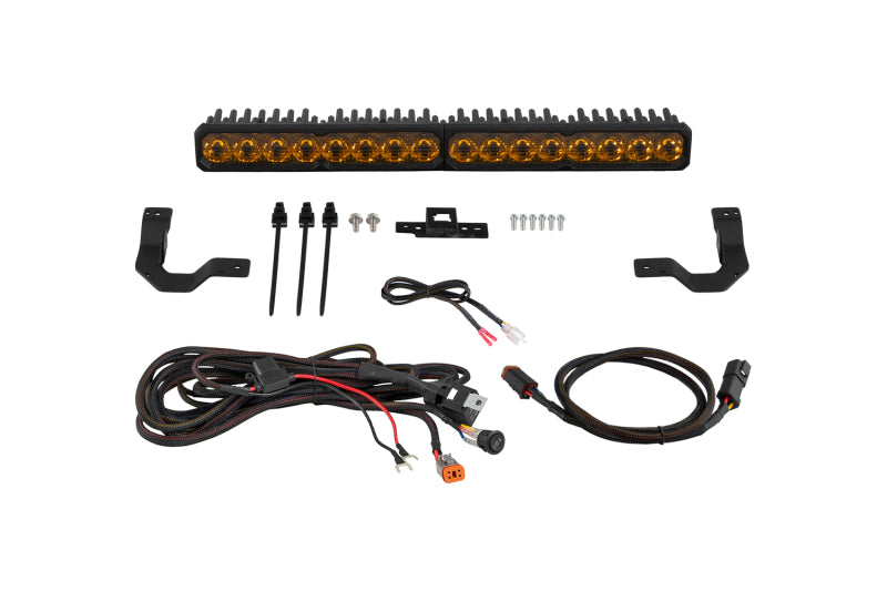 Diode Dynamics 2024-2026 Toyota Tacoma TRD Grille Lightbar SS20 Sport Yellow Driving 3000K