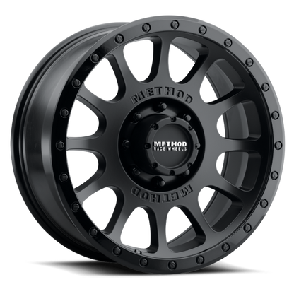 Method Wheels MR305 NV 18x9 +18mm Offset 6x135 94mm CB Matte Black - Gloss Black Lip