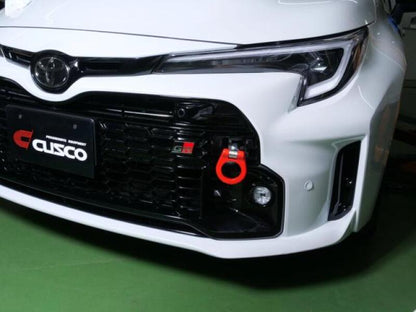 Cusco Folding Tow Hook 2020+ Toyota GR Yaris (GXPA16 GXPA12) Red Steel