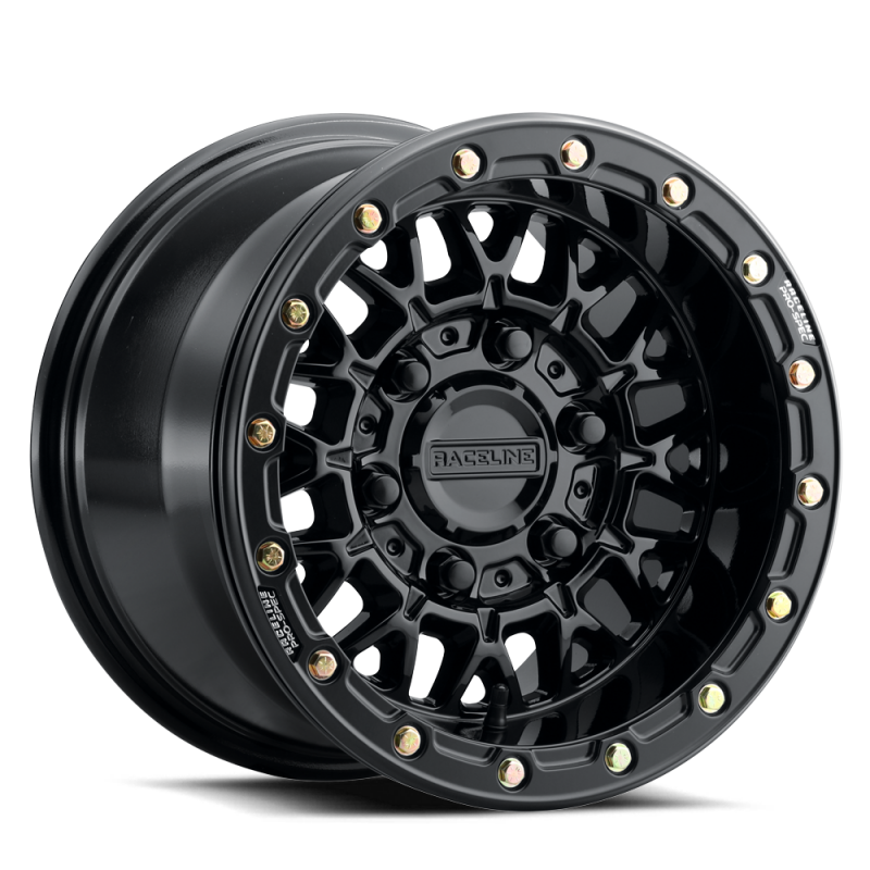 Raceline A15 Omega 15x10in / 6x139.7 BP / 25mm Offset / 78.1mm Bore - Gloss Black