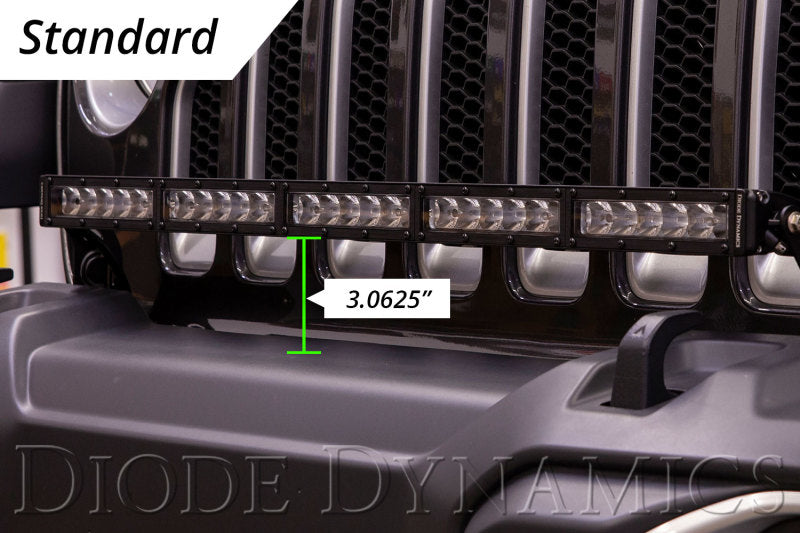 Diode Dynamics 18-21 Jeep JL Wrangler/Gladiator SS30 Bumper Bracket Kit - White Flood Dual