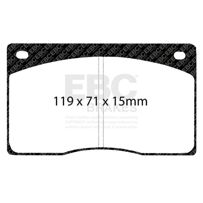 EBC 93-97 Aston Martin DB7 3.2 Supercharged Redstuff Front Brake Pads