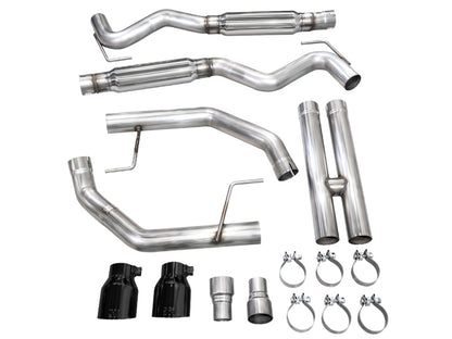 AWE 2024 Ford Mustang GT Fastback S650 RWD Track Edition Cat-Back Exhaust w/ Dual Diamond Black Tips