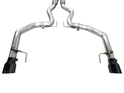 AWE 2024 Ford Mustang GT Fastback S650 RWD Track Edition Cat-Back Exhaust w/ Dual Diamond Black Tips