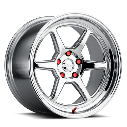Kansei K14X Roku 18x9in / 5x120 BP / 12mm Offset / 72.56mm Bore - Chrome Wheel