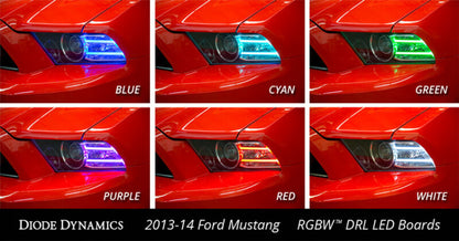 Diode Dynamics 13-14 Ford Mustang RGBW DRL LED Boards