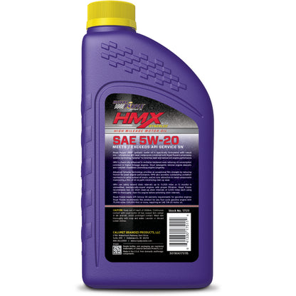 Royal Purple HMX Premium Synthetic High Mileage 5W-20 Motor Oil - 1 Quart