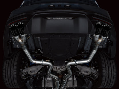 AWE 2024 Ford Mustang GT Fastback S650 RWD Track Edition Cat-Back Exhaust w/ Quad Diamond Black Tips