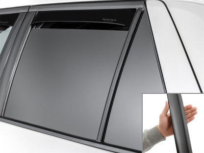 WeatherTech 20-26 Ford Explorer Rear Rear Side Window Deflectors - Matte Blk