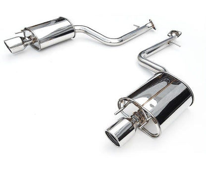 Invidia 15+ Subaru WRX/STI 4Dr Q300 Twin Outlet Rolled Titanium Burnt Quad Tip Cat-Back Exhaust