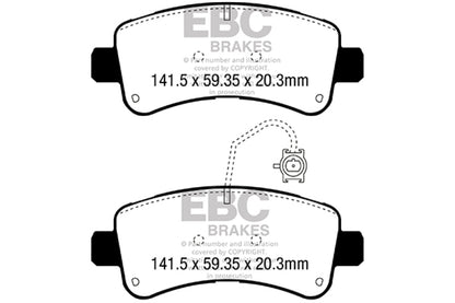 EBC 2014-2016 Ram Trucks Promaster 3.0L TD Greenstuff Rear Brake Pads