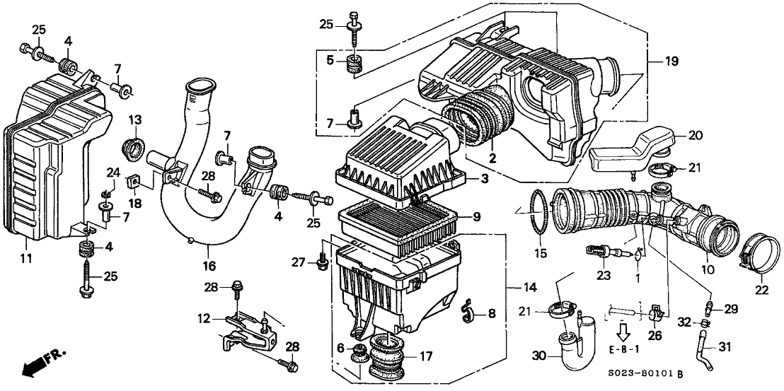 Honda - B-Series Air Temperature Sensor Assembly