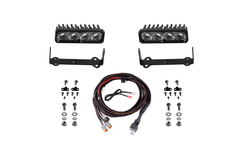 Diode Dynamics 2014-2024 Toyota 4Runner SS6 Max LED Kit White Driving 6000K