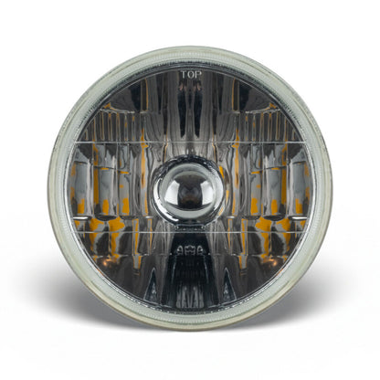 Oracle 7in Sealed Beam Glass Lens Headlight  Non-Halo-Compatible with H4 LED Bulbs