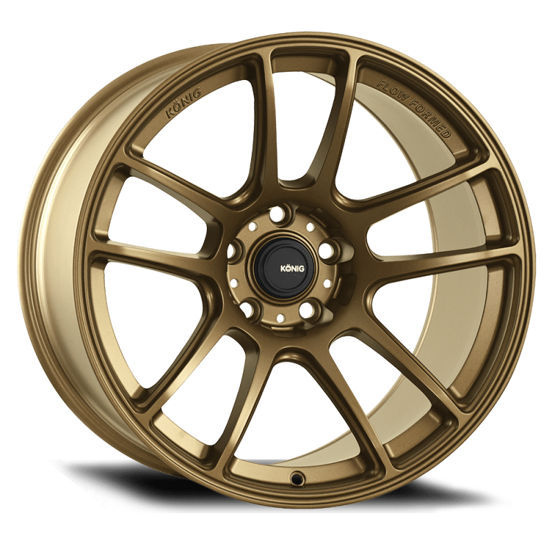 Konig Heliogram 19X10.5 5X114.3 ET25 Matte Bronze Knurled Bead Flow Formed