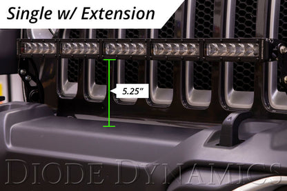 Diode Dynamics 18-21 Jeep JL Wrangler/Gladiator SS30 Bumper Bracket Kit - White Combo Dual