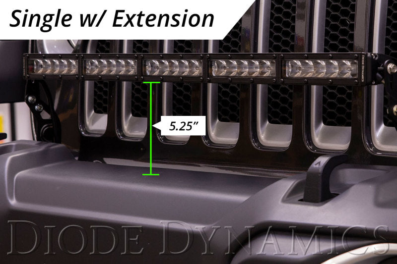 Diode Dynamics 18-21 Jeep JL Wrangler/Gladiator SS30 Bumper Bracket Kit - Amber Driving Dual