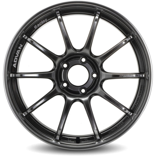 Advan RSIII 18x9.0 +35 5-114.3 Hyper Black & Ring Wheel