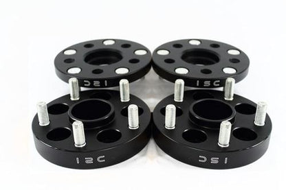 ISC Suspension 5x100 Hub Centric Wheel Spacers 25mm Black (Pair)