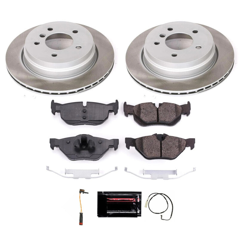 Power Stop 07-08 BMW 328xi Rear Semi-Coated Rotor Kit