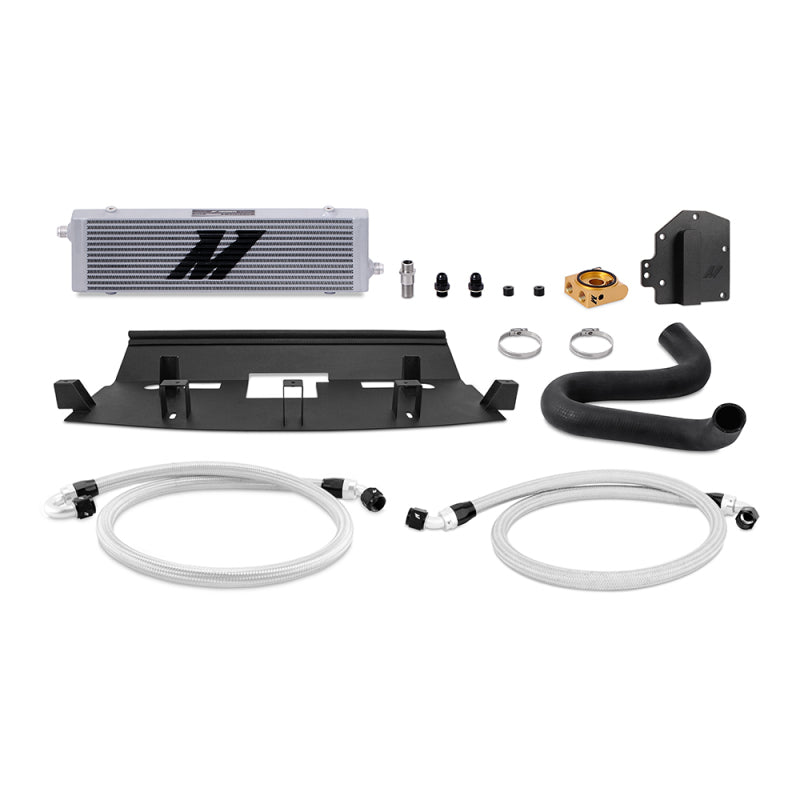 Mishimoto 18+ Ford Mustang GT RHD Oil Cooler Kit Silver Thermostatic